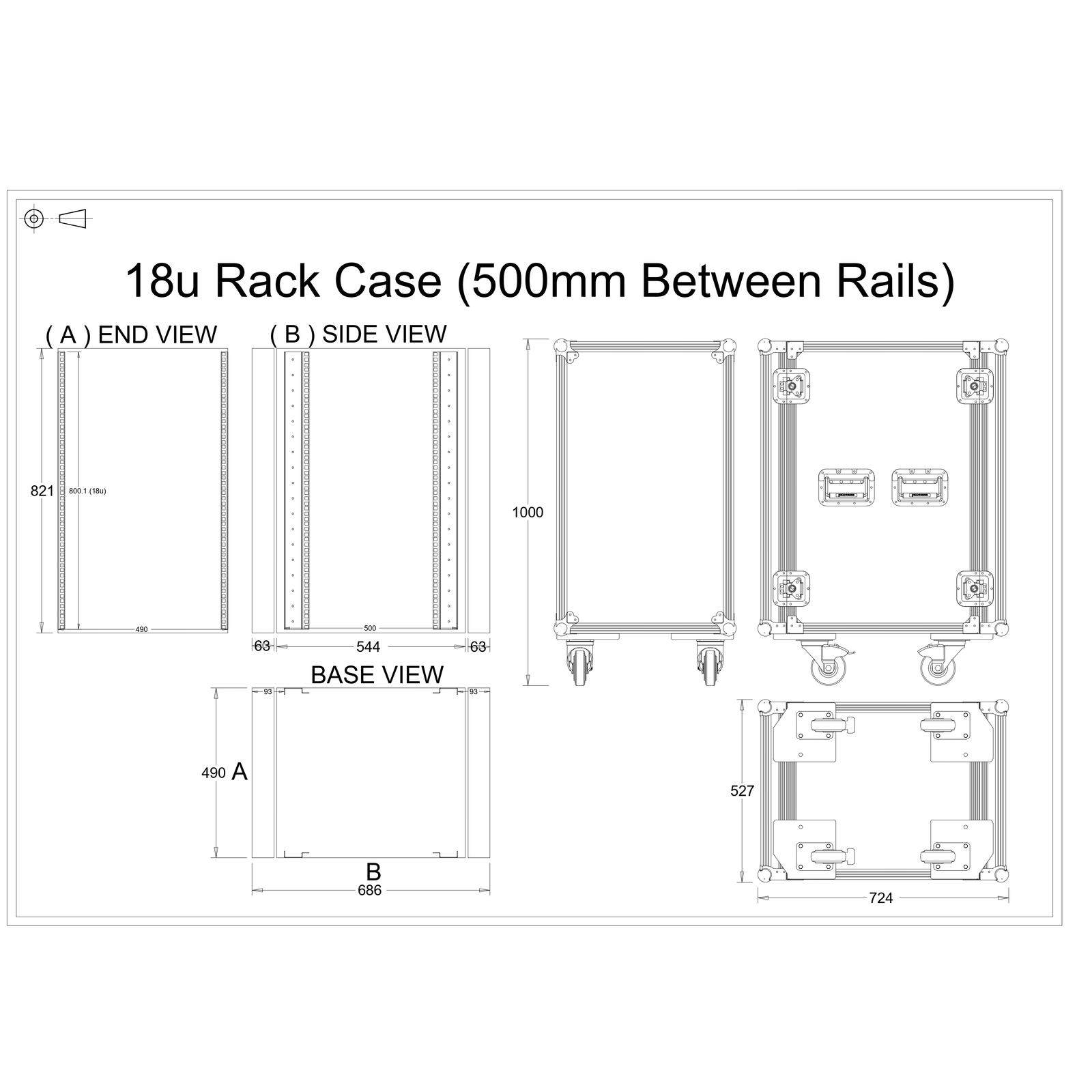 18u Rack Case Flight Case